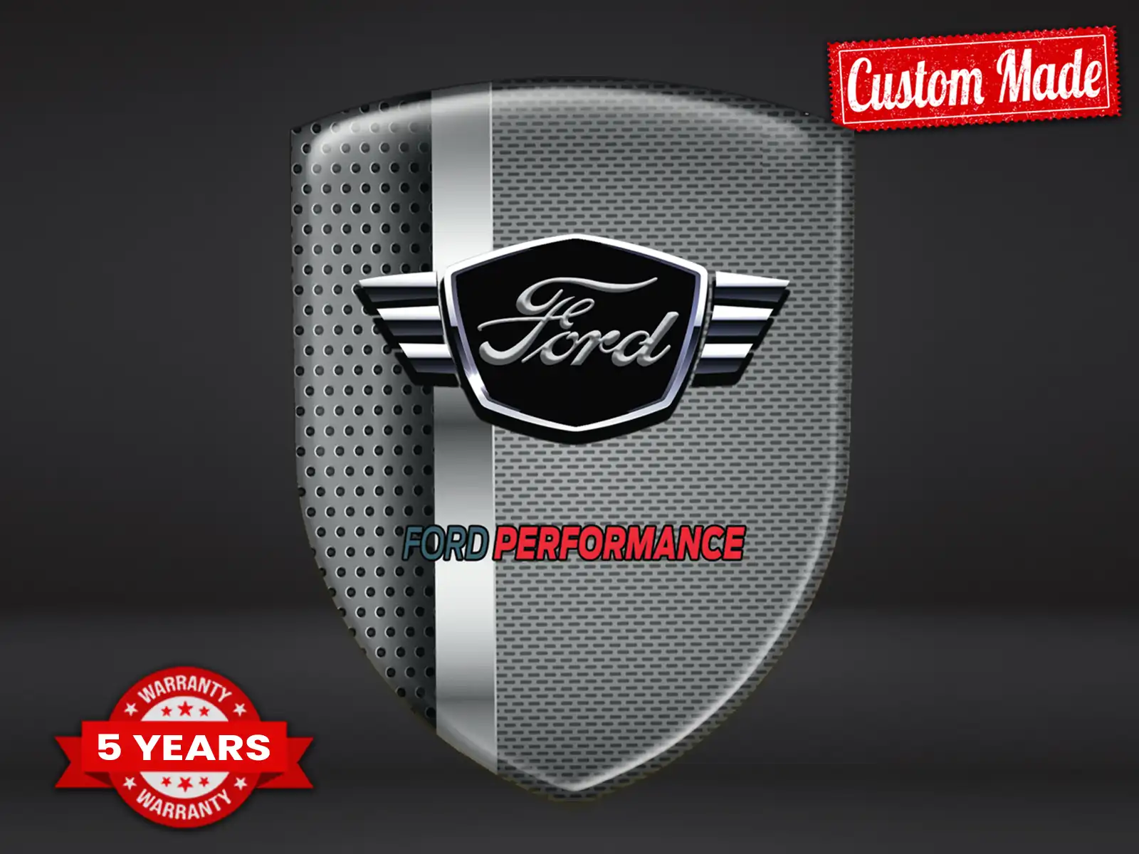 Ford Domes Emblem Edles Finish Top Dome Labels